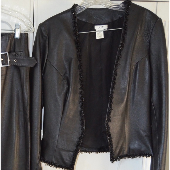 Leather Jacket / pant. Cache - Picture 2 of 4